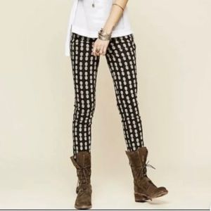 Free People Arrowhead Chevron Skinny Jeans